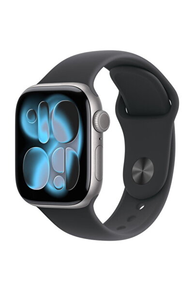 Apple Smartwatch Seria 11 GPS 42mm Carcasă din aluminiu gri spațial cu curea ...