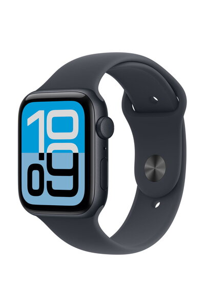 Apple Smartwatch Watch SE 3 GPS 44mm Carcasă din aluminiu Midnight cu curea s...