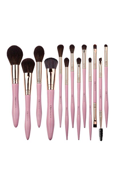 CMBeauty Set of 13 Professional Makeup Brushes Rose Gold