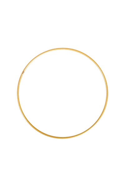 Hobby Craft Gold Metal Makrome Halkası 1 Adet 15 cm – Mat Dokulu Altın Renk Y...