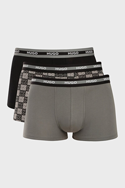 HUGO Pamuklu Logolu 3 Pack Boxer Erkek BOXER 50545668 996