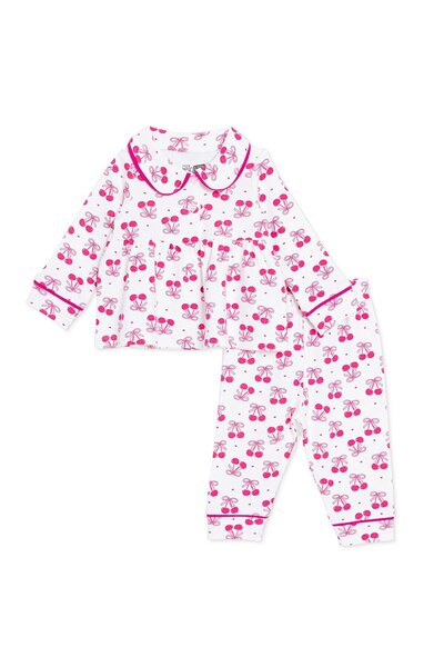 ebebek Hello Baby HelloBaby Kız Bebek Pijama Takımı Meyve Baskılı Düğmeli Beb...