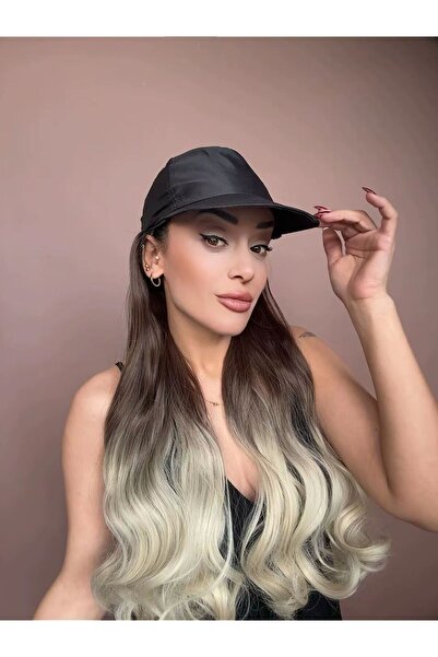 Suzan Peruk Medikal Gerçek Saç Dokusunda Fiber Peruk-Ense kısmı başa göre aya...