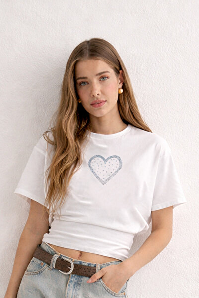 Boi Φυσική μπλούζα με φαρδιά μανίκια που εφαρμόζουν στη μέση, με στάμπα πέτρα...