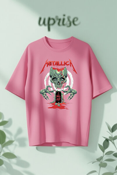 Vordevia Μπλουζάκι Oversize από βαμβάκι με στάμπα Metallica
