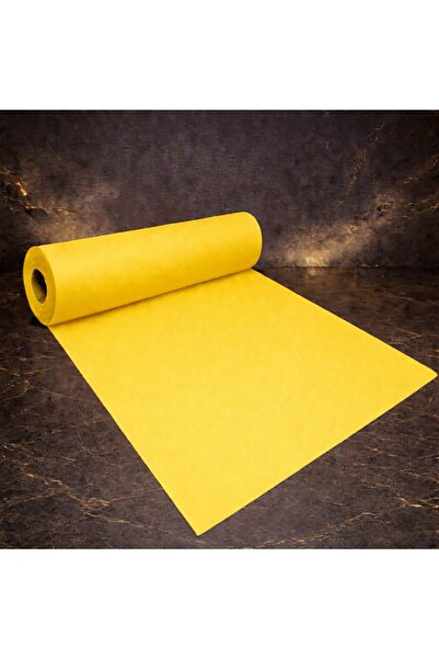 Kuzey High Quality 30 Meters Yellow Tela Fabric Yellow Fiber Fabric 30 Meters...