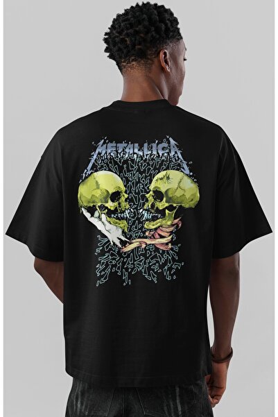 SEVBANO Μπλουζάκι Unisex Oversize με στάμπα στην πλάτη του συγκροτήματος Meta...