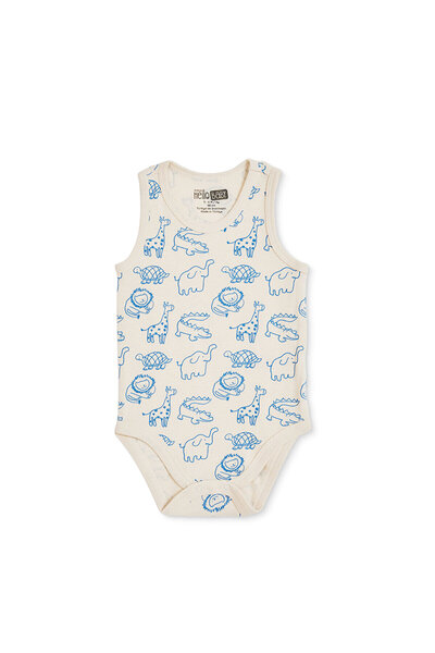 ebebek Hello Baby HelloBaby Erkek Bebek Body Hayvan Baskılı Çıtçıtlı Bisiklet...