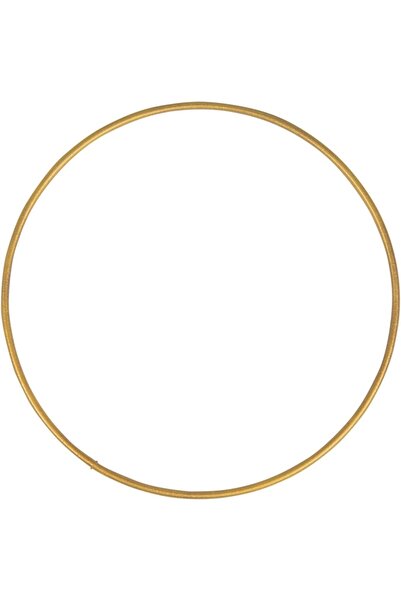 Hobby Craft Gold Metal Makrome Halkası 1 Adet 20 cm – Mat Dokulu Altın Renk Y...