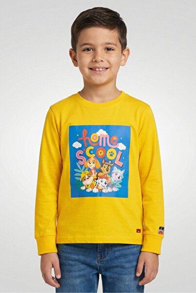 Hamleys تي شيرت للأطفال من x Paw Patrol برقبة دائرية وأكمام طويلة وطباعة جراف...