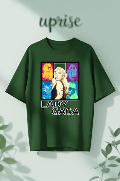 Vordevia Tricou oversize din bumbac imprimat Lady Gaga