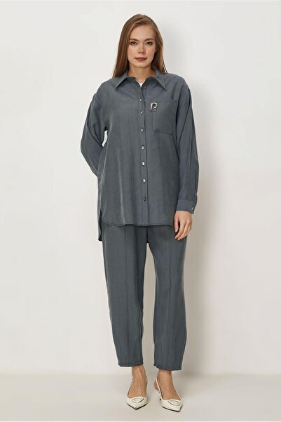 Alvina Two Piece Sets - Gray - Long