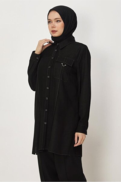 Alvina ΛΙΝΟ ΠΟΥΚΑΜΙΣΟ ΜΕ ΓΙΑΚΑ ΤΟΥΝΙΚ 46458