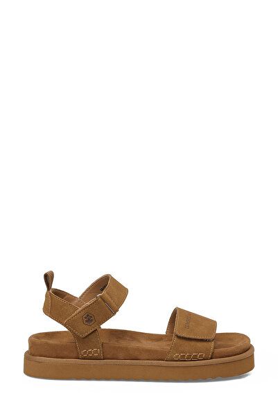 lumberjack Γυναικεία πέδιλα με χοντρή σόλα MARIMAR σε καφέ χρώμα