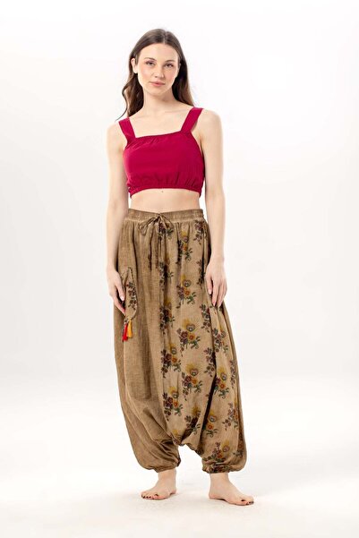 Eliş Şile Bezi Αυθεντικό καλοκαιρινό γυναικείο σάλι με φούντες από ποπλίνα με...