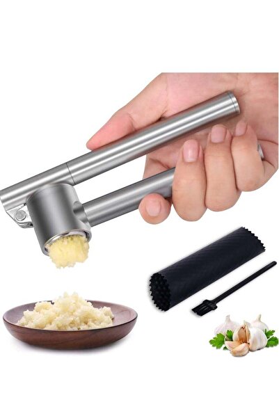 Arabest 304 Stainless Steel Garlic Press Mincer,Heavy-Duty & Detachable Peele...