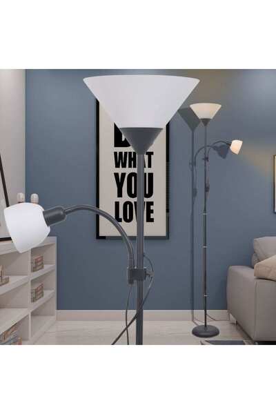 vidaxl Φωτιστικό δαπέδου - Μαύρο