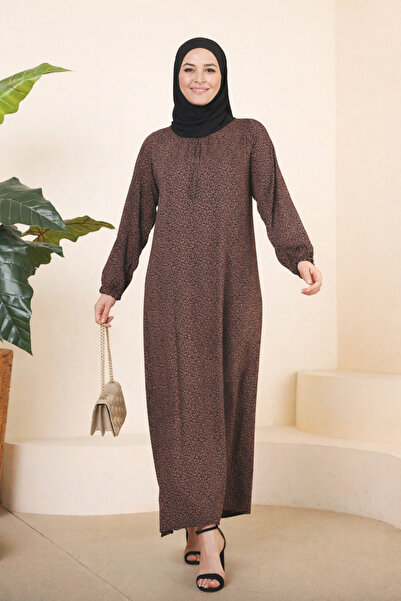 Ferace Modest Dresses - Brown - Basic