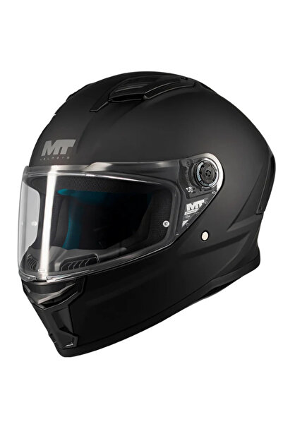 MT Stinger 2 Pure A1 Matt Siyah Kapalı Kask-S