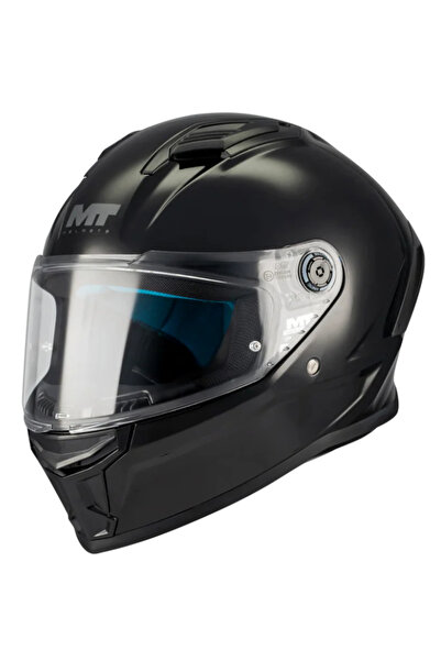 MT Stinger 2 Pure A1 Parlak Siyah Kapalı Kask-M