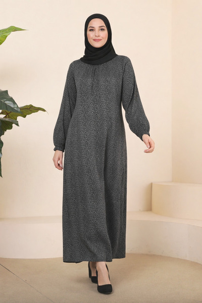 Ferace Modest Dresses - Gray - Basic
