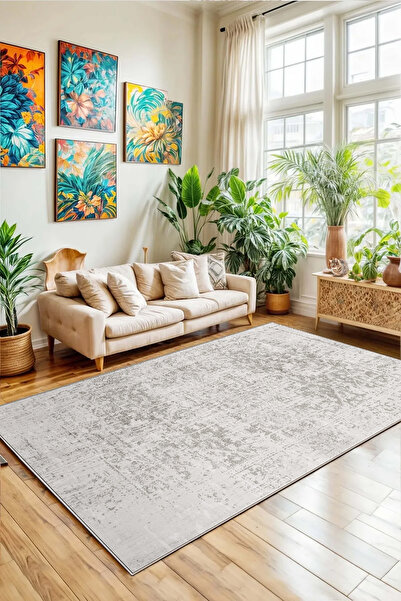 df home Salon Halısı Mutfak halısı Yolluk Geometrik İskandinav Eskitmeli Diji...