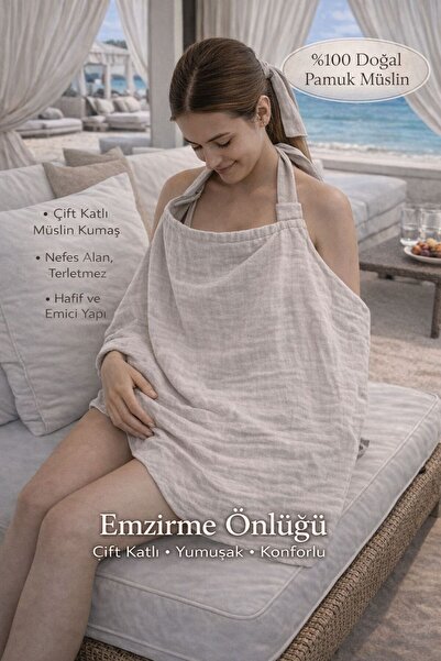 Pico Baby %100 Pamuk 2 Katlı Müslin Kumaş / Balenli Emzirme Örtüsü / Oeko-tex...