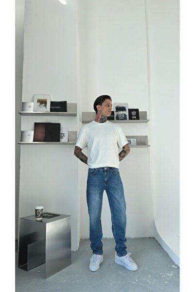 i8 Denim بنطلون جينز Boyfriend للرجال
