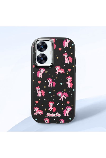 ucuc Realme C55 Compatible Shock-Absorbing Camera Protected Black Silicone Case