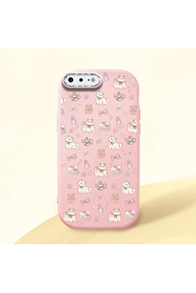 ucuc iPhone 7 Plus/8 Plus Uyumlu Darbe Emici Kamera Korumalı pembe Silikon Kılıf