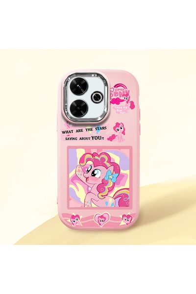 ucuc Redmi 13/13X Uyumlu Darbe Emici Kamera Korumalı pembe Silikon Kılıf