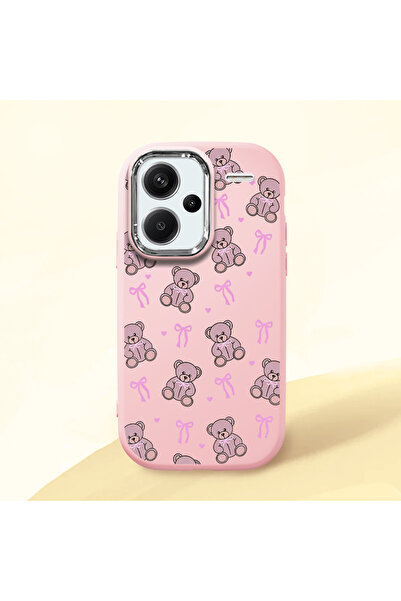 ucuc Redmi Note 13 Pro Plus+ 5G Uyumlu Darbe Emici Kamera Korumalı pembe Sili...