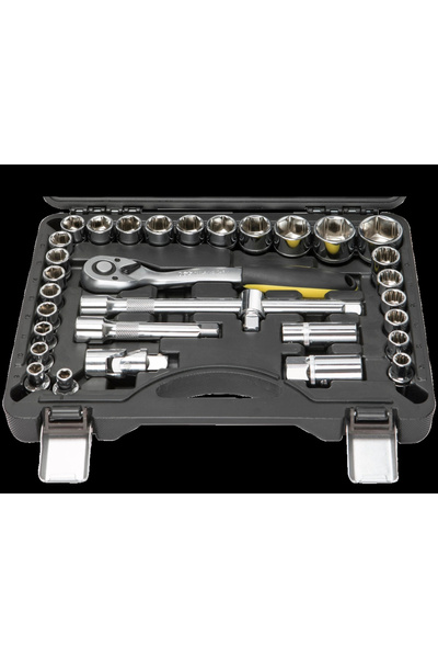 Generic Brand NCSET32 Set de 32 de piese, 1/2 inch, cu șase și 12 colțuri, se...