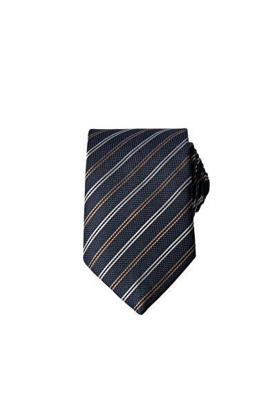 Abdullah Kiğılı Γραβάτα από μετάξι με ριγέ σχέδια και σχέδια σε στυλ ρίγες