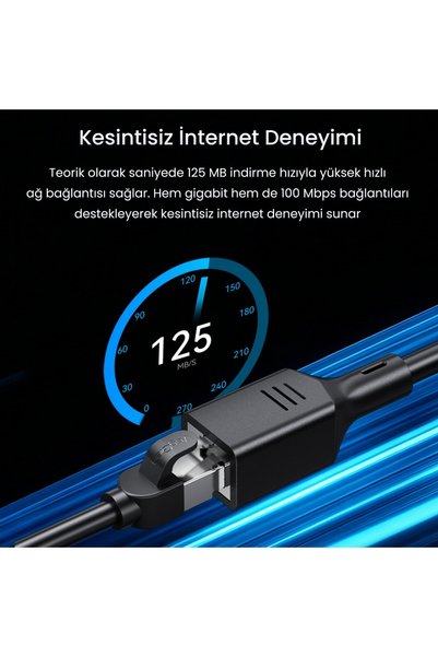 Veggieg Cat6 1000Mbps Gigabit Ftp Rj45 Ethernet Network Extension Cable 2 Meters
