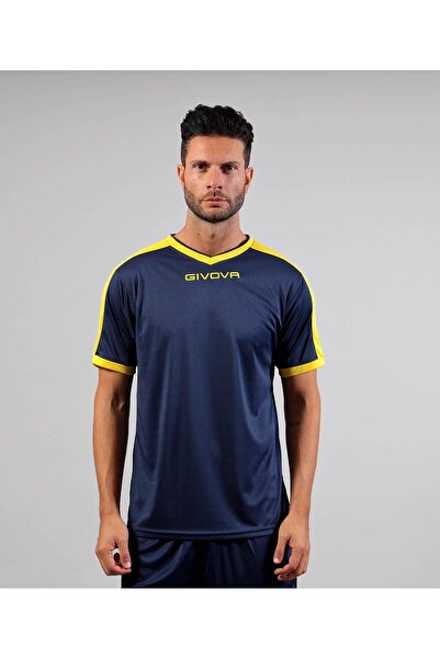 Givova Tricou sport unisex Revolution, Bleumarin / Galben
