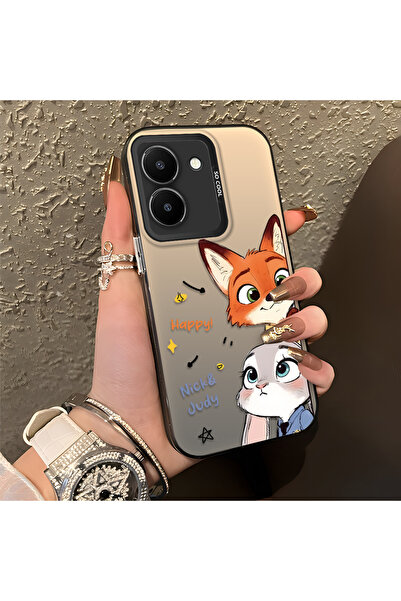 PATTERNOVA Vivo Y36 4G/5G Uyumlu Karikatür Animasyon Kılıf Sert Silikon Moda ...