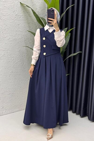 mihratesettür Λιτό φόρεμα - Ναυτικό μπλε - Jile