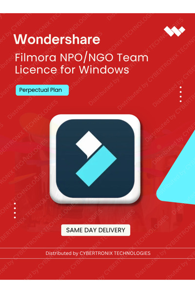 WonderShare ترخيص فريق Filmora NPO/NGO لنظام ويندوز |   خطة دائمة |   رخصة رق...