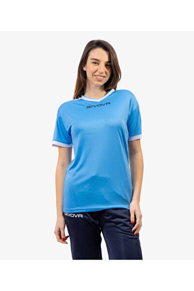 Givova Tricou sport unisex Revolution, Albastru Sky / Alb