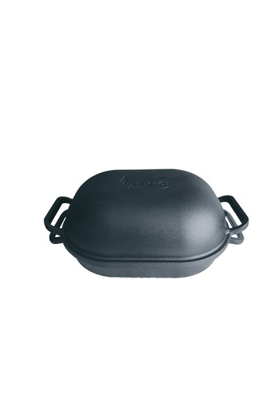 Naturpot Cast Iron Bread Baking Pot Uncoated Real Cast Iron