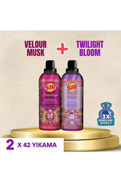 Sır Aromatique Konsantre Çamaşır Yumuşatıcısı Velour Musk + Twilight Bloom 3x...