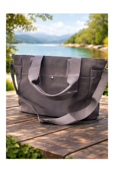 Chakran Bag Çok Gözlü Minimal Tote Omuz Çantası