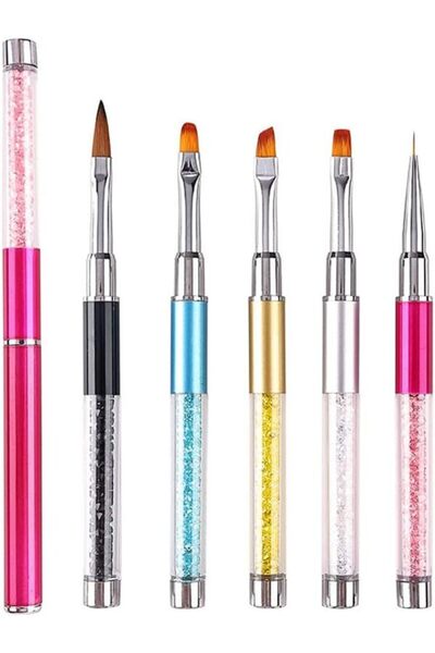 Norhogo Σετ 5 τεμαχίων πινέλων για τζελ νυχιών