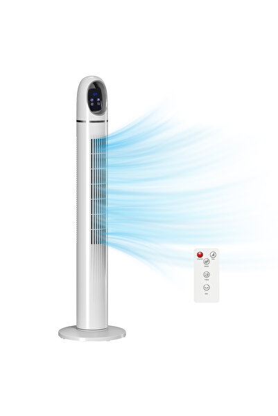 Tastech 45W Kule Tipi Vantilatör Uzaktan Kumandalı, Dokunmatik LED Ekranlı, 3...