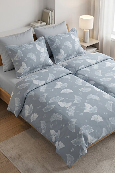 First Choice Sofira %100 Pamuk Saten 200 TC (80 Tel) Baskılı Aile Boyu Nevres...