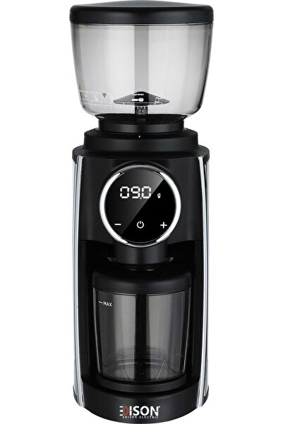 Edison Digital Coffee Grinder, 180W, 210g, Built-in Scale, Touch Control, Sin...