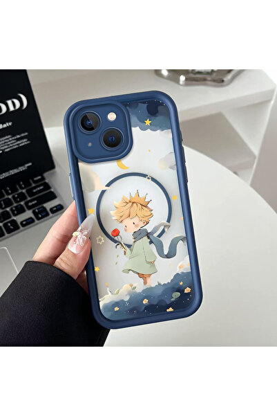 ucuc iPhone 14 Uyumlu Manyetik Halkalı Yarı Sayda Mat Kamera Koruma Anti-Darb...