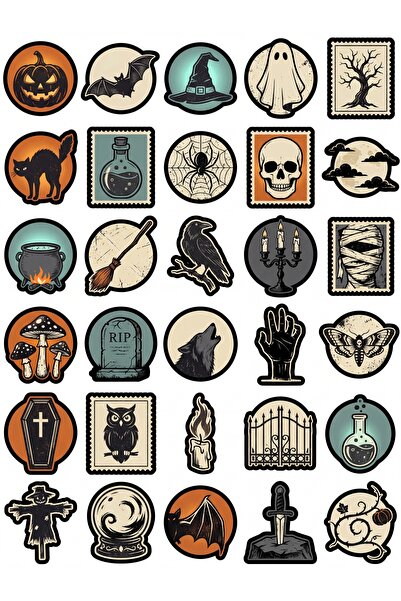 Store 30 Pieces Vintage Gothic Sticker Set - Laptop Notebook Phone Agenda
