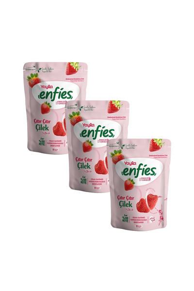 Yayla Enfies Freeze Dried Çilek 15 g x3